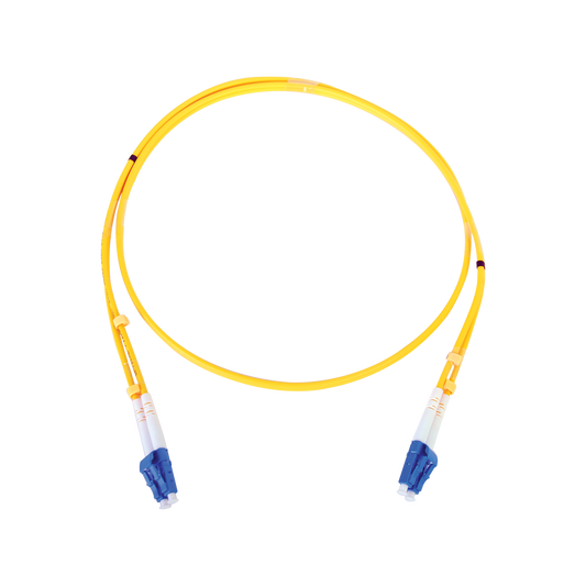 Jumper de Fibra Óptica Monomodo LC/LC Duplex de 1 metro