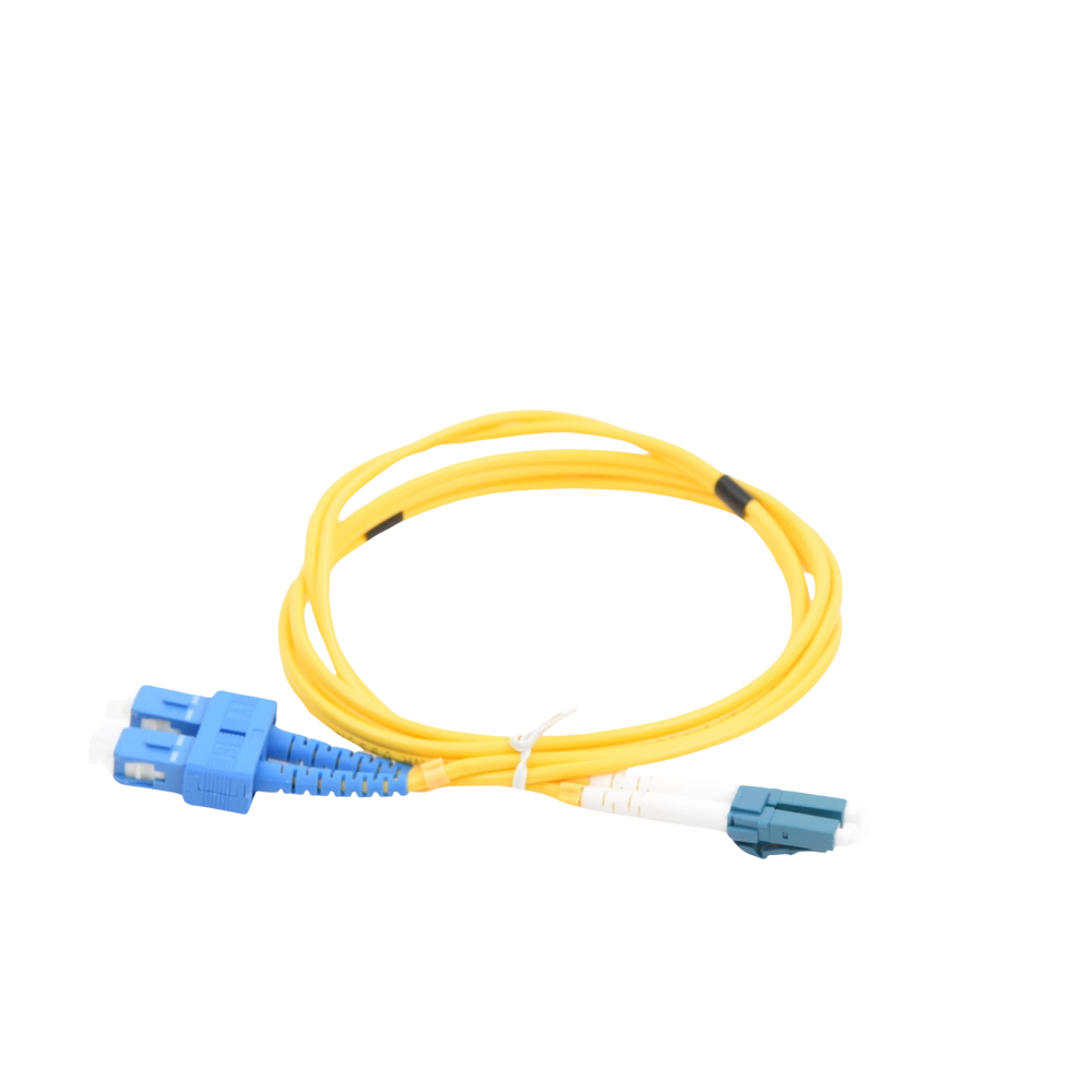 Jumper de Fibra Óptica Monomodo LC/SC Duplex de 1 metro
