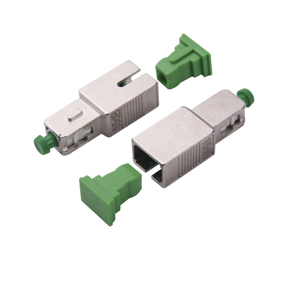 Atenuador óptico macho-hembra con conector SC/APC de 15dB para fibra Monomodo