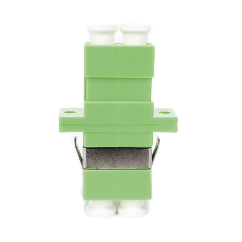 Duplex LC/APC to LC/APC fiber optic coupler module compatible with single-mode fiber