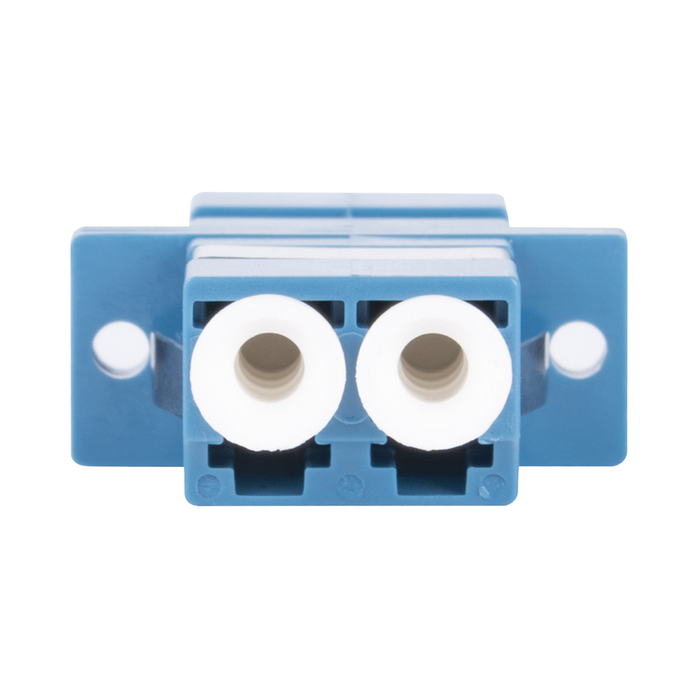 Duplex LC/UPC to LC/UPC fiber optic coupler module compatible with single-mode fiber