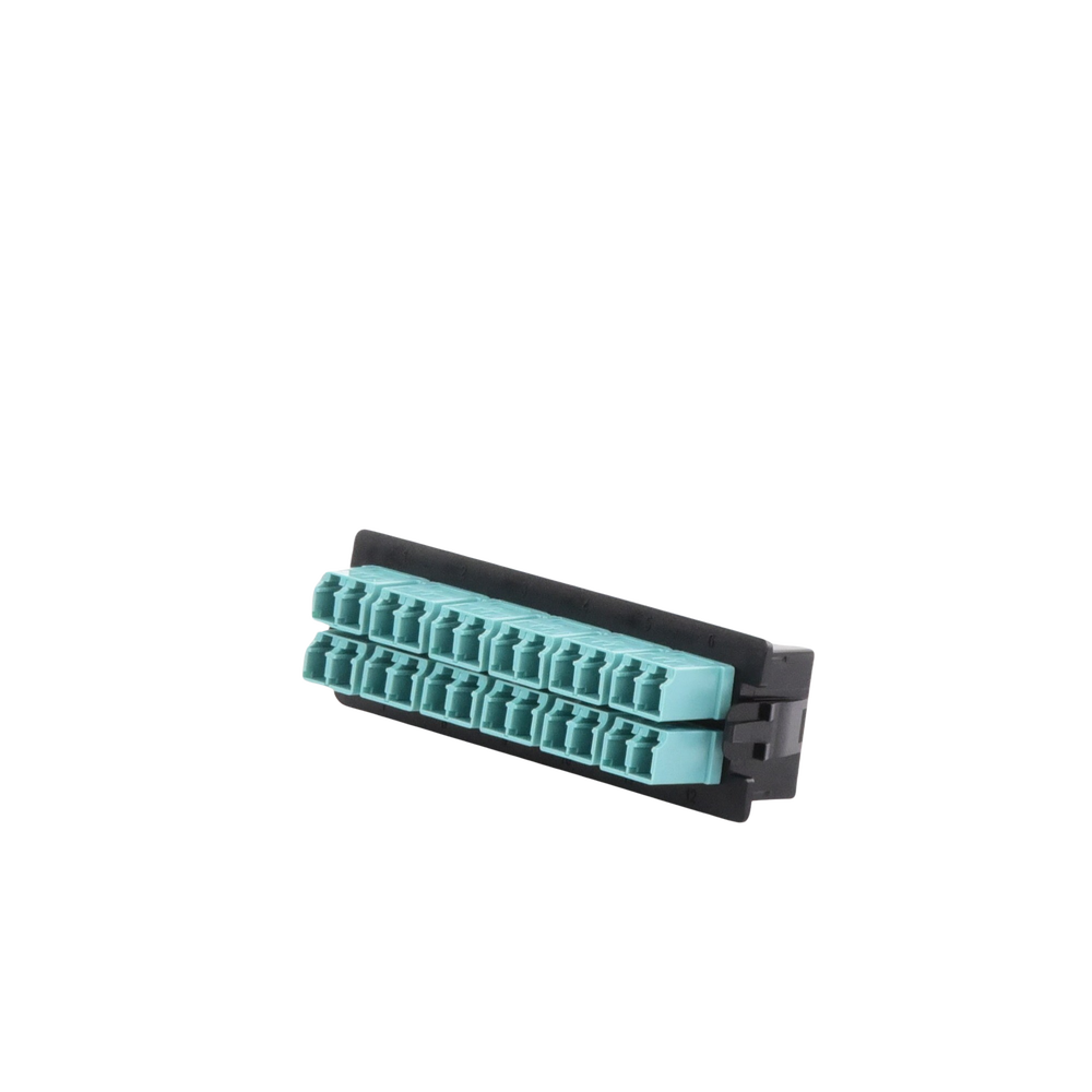 Placa acopladora para Distribuidor de Fibra Óptica LP-ODF-8024, incluye 12 acopladores LC Duplex Para fibra Multimodo