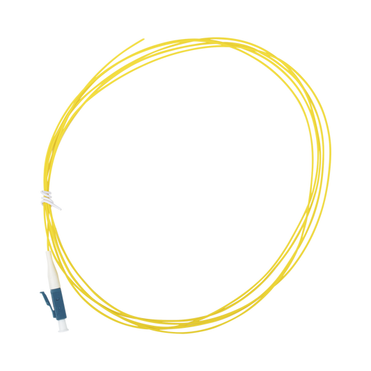 Pigtail de Fibra Óptica Monomodo LC/UPC, simplex de 2 metros