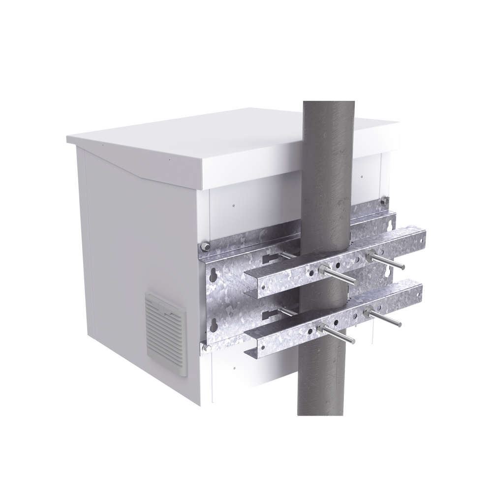 Hardware for fixing to wall, tower or pole compatible with LP-FORTE-09U-R3.