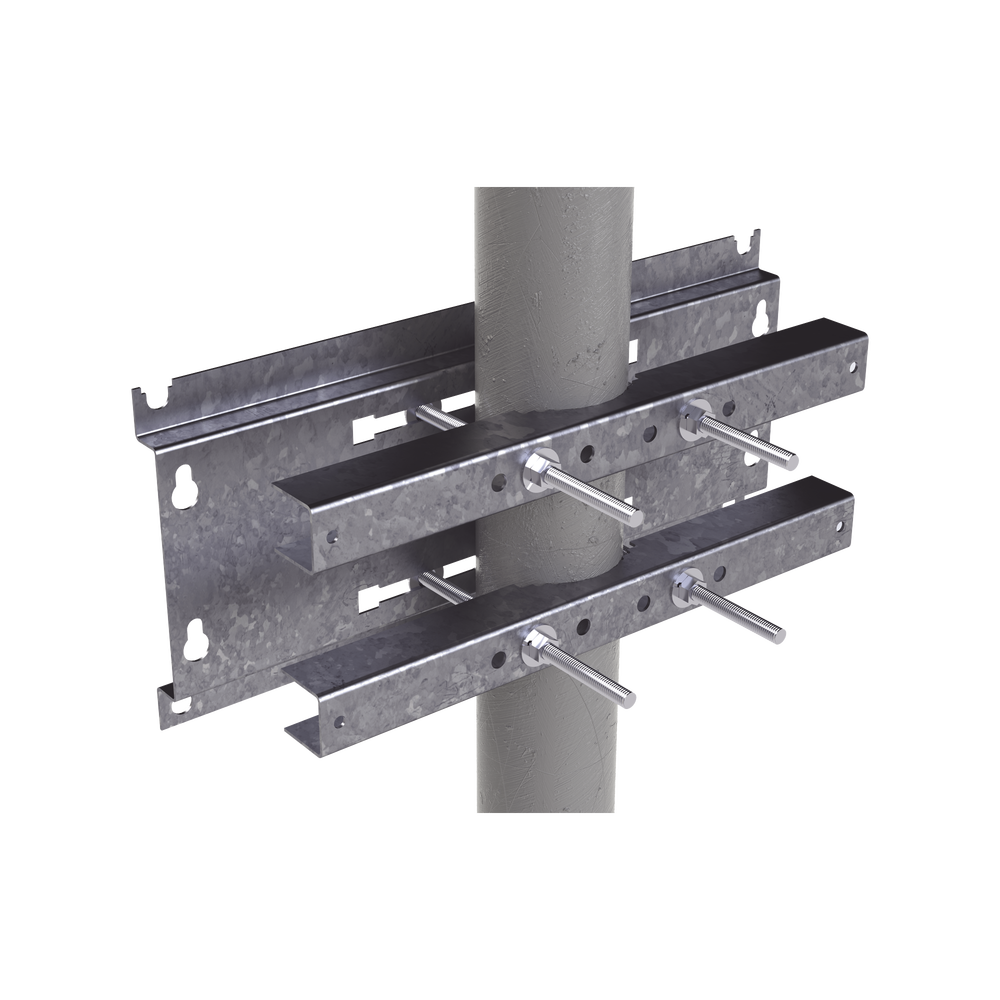 Hardware for fixing to wall, tower or pole compatible with LP-FORTE-09U-R3.