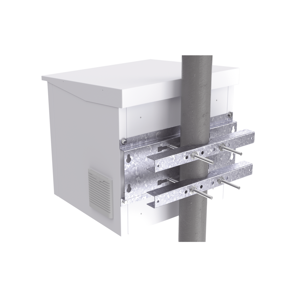 Hardware for fixing to wall, tower or pole compatible with LP-FORTE-09U-R3.