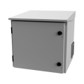 Gabinete de Exterior con Rack de 19" de 9UR con Ventiladores y Termostato (Montaje a poste o torre se vende por separado).