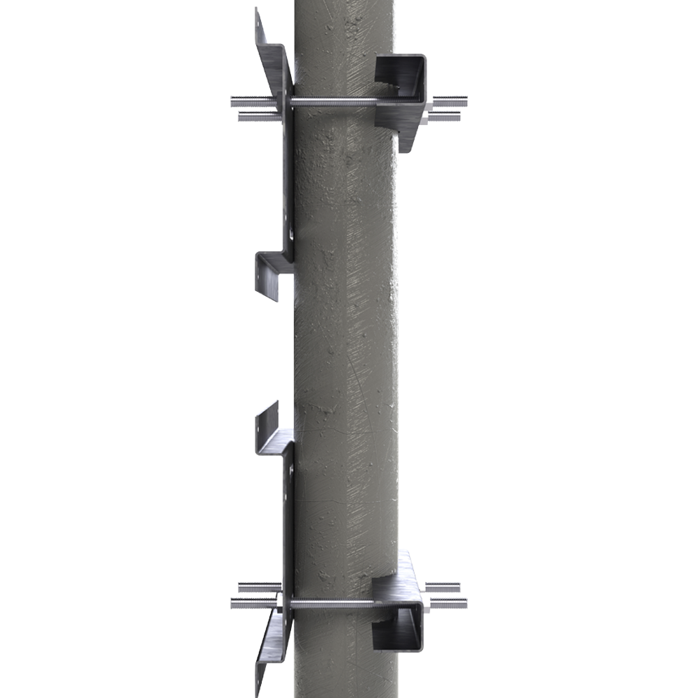 Herraje para Fijación a Pared, Torre o Poste compatible con LP-FORTE-16UR3 y LP-FORTE-24U-R3
