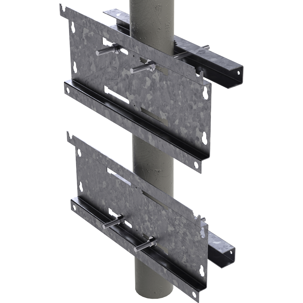 Herraje para Fijación a Pared, Torre o Poste compatible con LP-FORTE-16UR3 y LP-FORTE-24U-R3