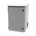 Gabinete de Exterior con Rack de 19" de 16U con Ventiladores y Termostato (Montaje a poste o torre se vende por separado).