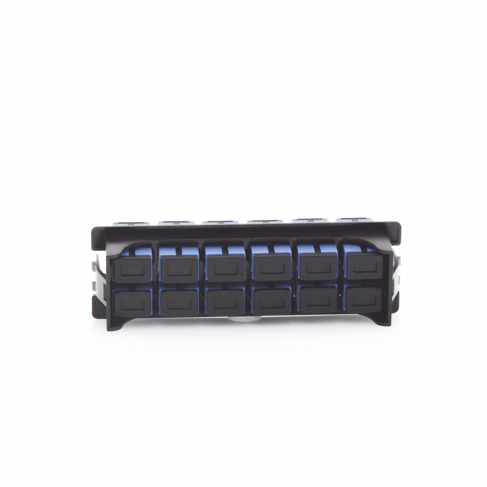 Coupler plate for LP-ODF-8024 Fiber Optic Distributor, includes 12 SC Simplex couplers for Single-mode fiber (12 fibers)