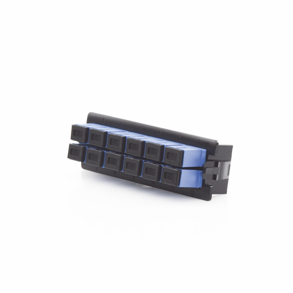 Coupler plate for LP-ODF-8024 Fiber Optic Distributor, includes 12 SC Simplex couplers for Single-mode fiber (12 fibers)