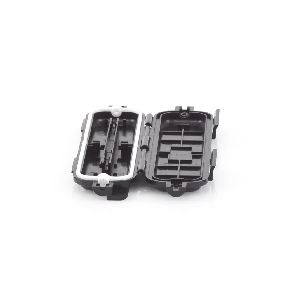 Mini outdoor box with IP65 protection for use with splice sleeves, for splice protection, Includes one sleeve