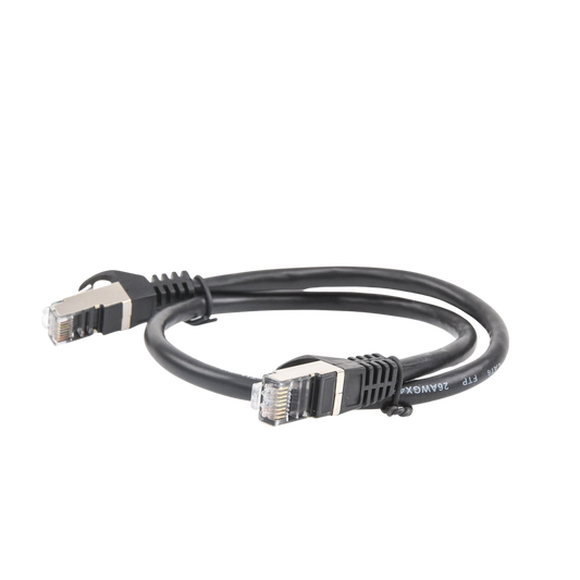 Cable de parcheo FTP Cat6 - 0.5 m - negro