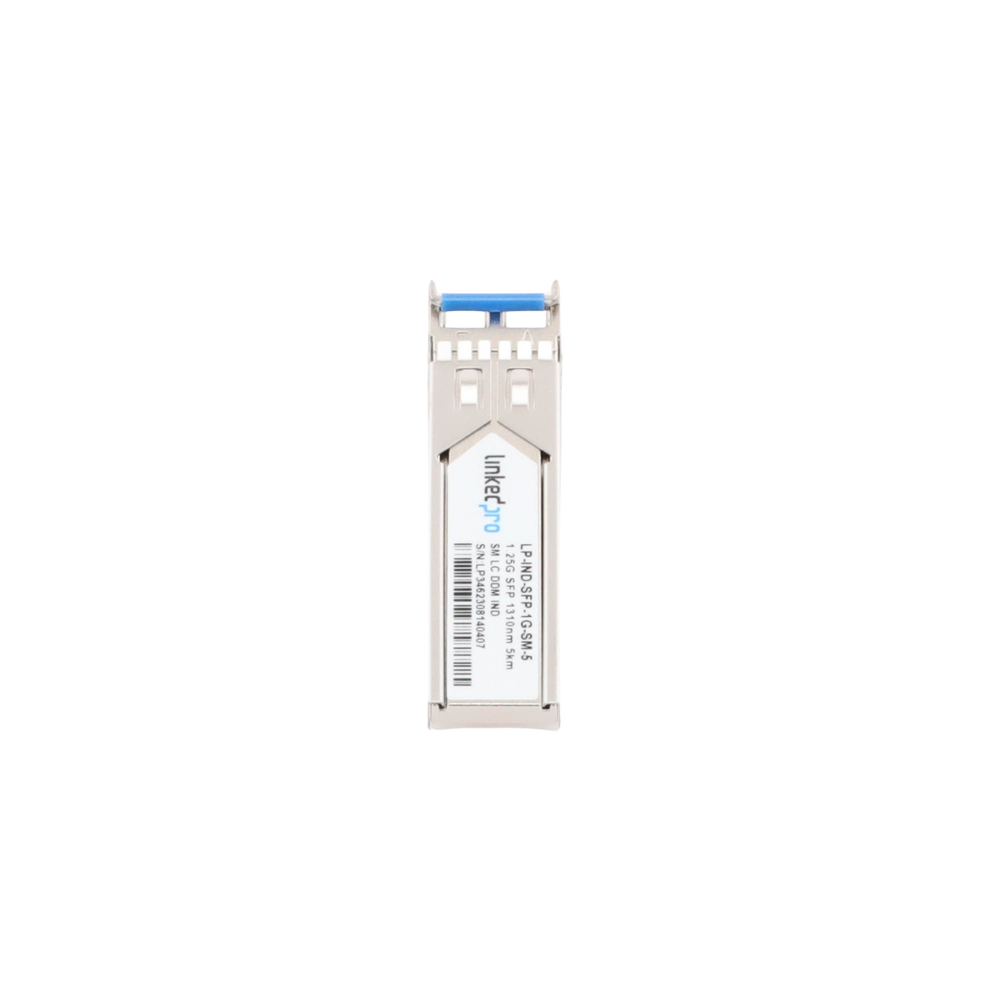 Industrial SFP (Mini-Gbic) Transceiver / Single Mode / 1.25 Gbps Speed ​​/ Duplex LC Connectors / Up to 5 km Distance
