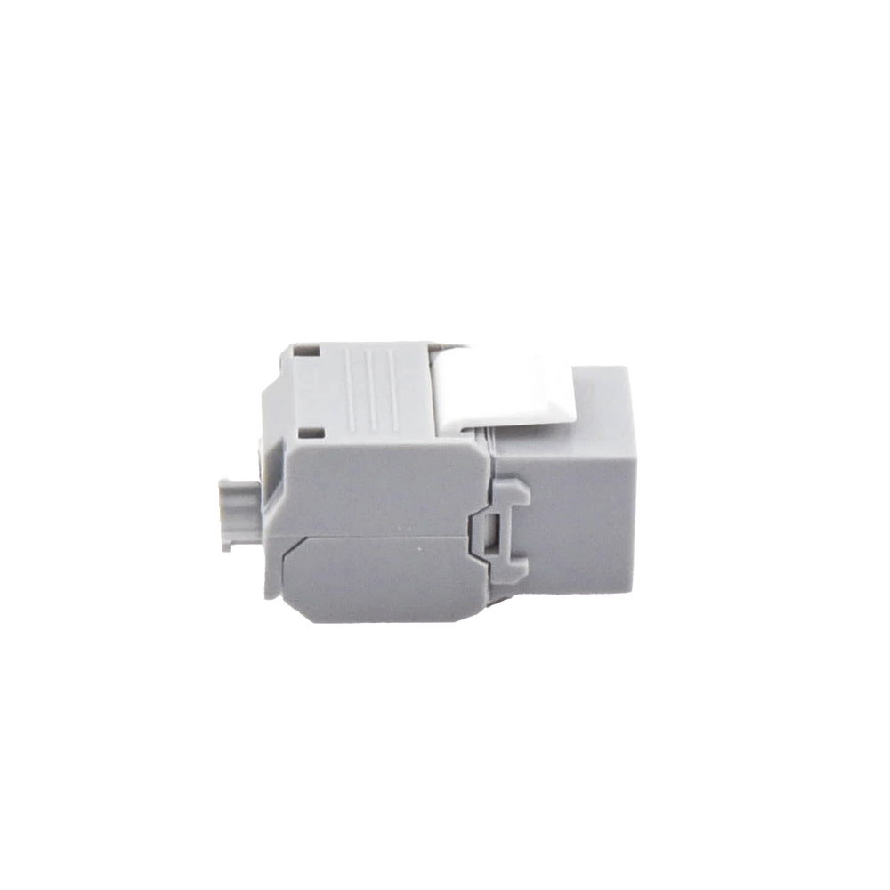 Módulo Jack Keystone Cat6 (toolless), con terminación en ángulo 180 º Color Gris, Compatible con Faceplate y Patchpanel Linkedpro