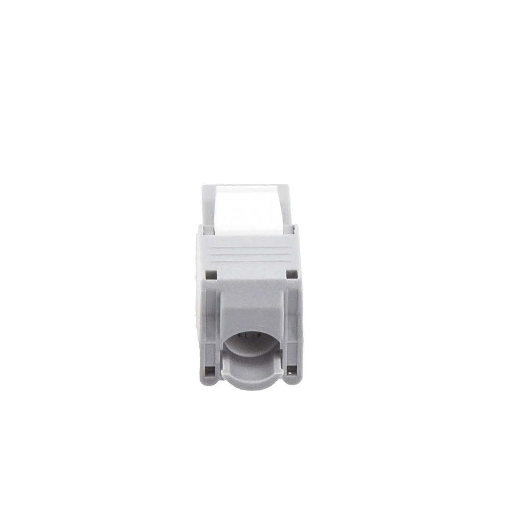 Módulo Jack Keystone Cat6 (toolless), con terminación en ángulo 180 º Color Gris, Compatible con Faceplate y Patchpanel Linkedpro