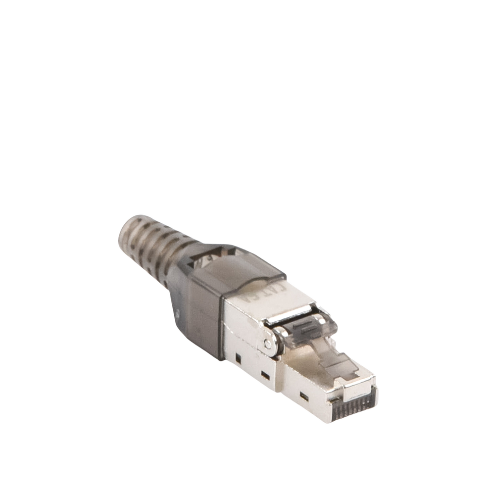 Category 6A Shielded RJ45 Modular Plug - Tool-less, for field termination