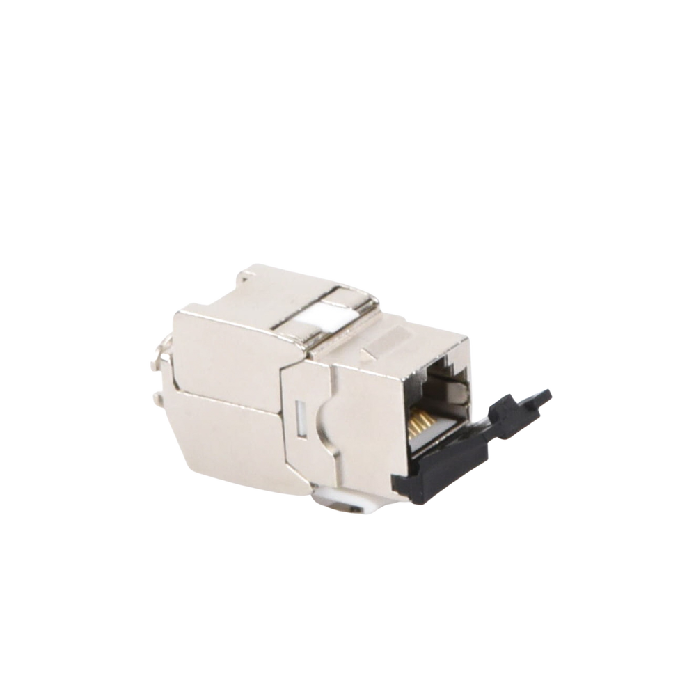 CAT6A STP Keystone Toolless Jack Module with Cover