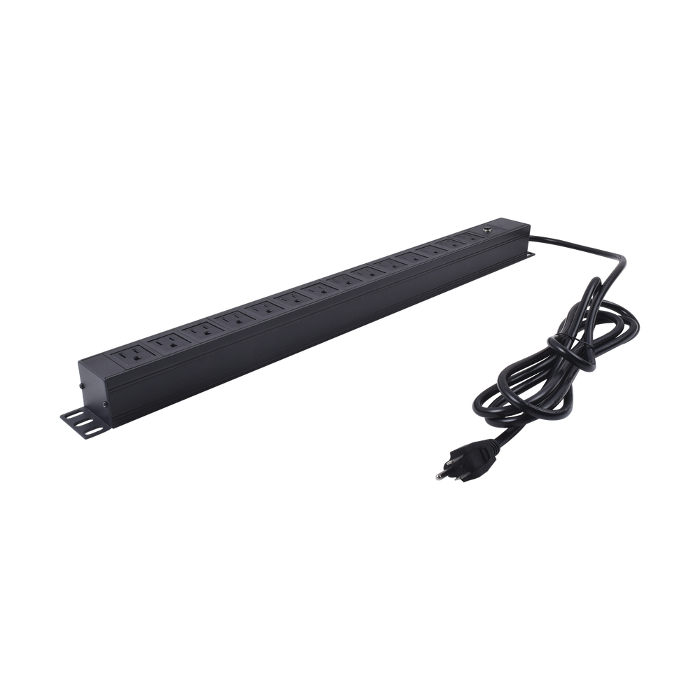 PDU barra multicontactos Vertical con 14 salidas 125V/15A, contactos tipo NEMA