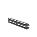 Panel de parcheo de impacto (110) UTP de 48 puertos Cat6, 19in, 2U, con barra para organizar cable