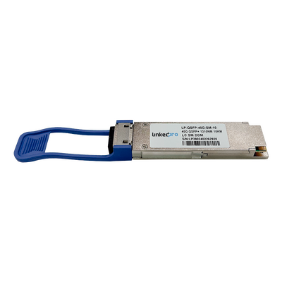 Transceptor QSFP+ (Mini-Gbic) / Monomodo / 40 Gbps de velocidad / Conectores LC Dúplex / Hasta 10 km de Distancia