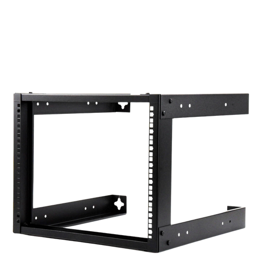 Rack Abierto de 19" para Montaje en Pared de 4 Unidades.