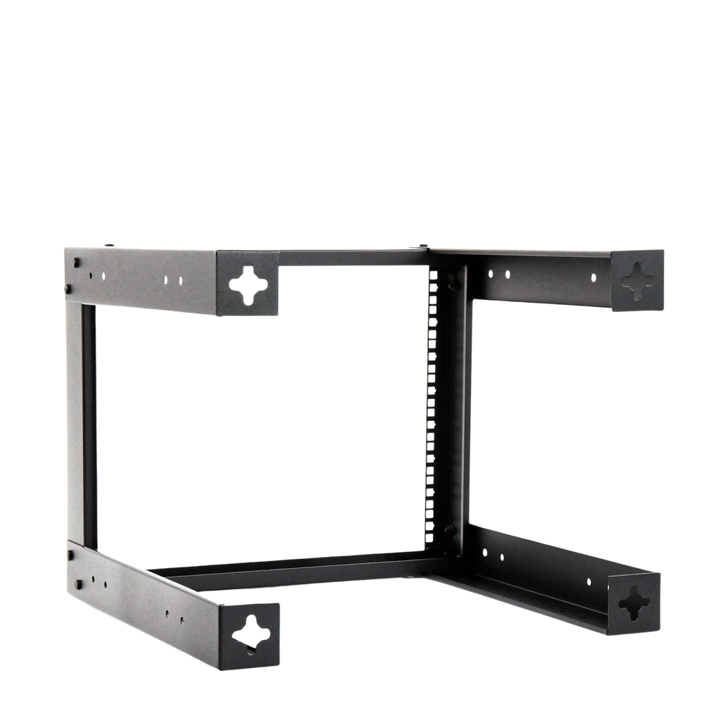 Rack Abierto de 19" para Montaje en Pared de 4 Unidades.
