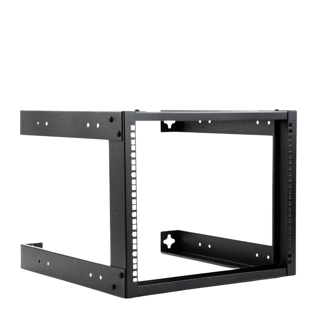 Rack Abierto de 19" para Montaje en Pared de 4 Unidades.