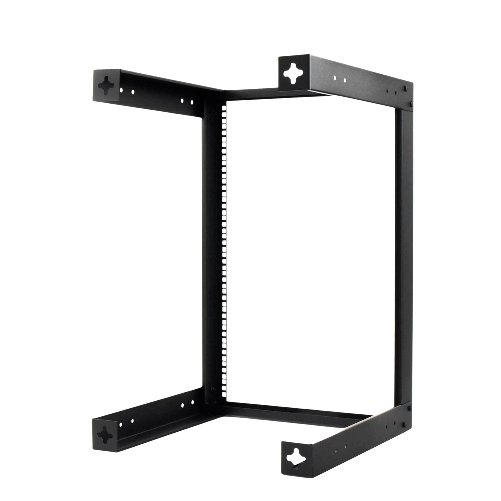19" Open Wall Mount Rack for 16 Units.