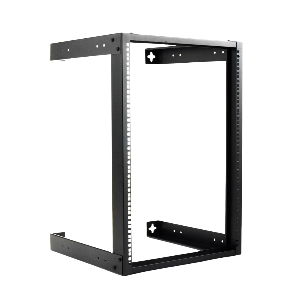 19" Open Wall Mount Rack for 16 Units.