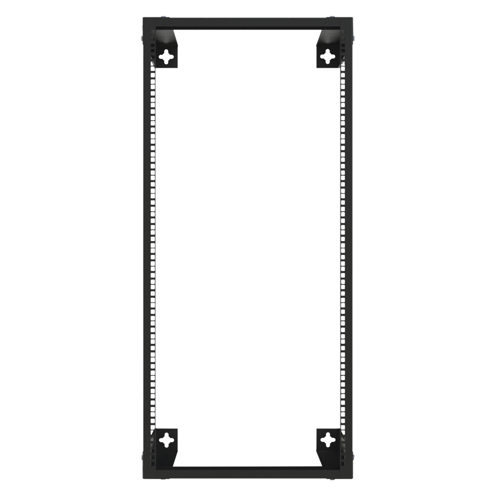 24-Unit 19" Open Wall Mount Rack.