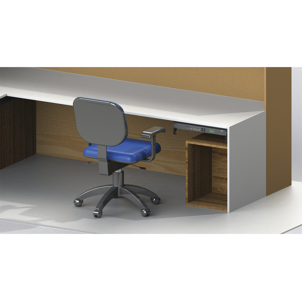 2-Unit 19" Open Rack for Small Spaces.