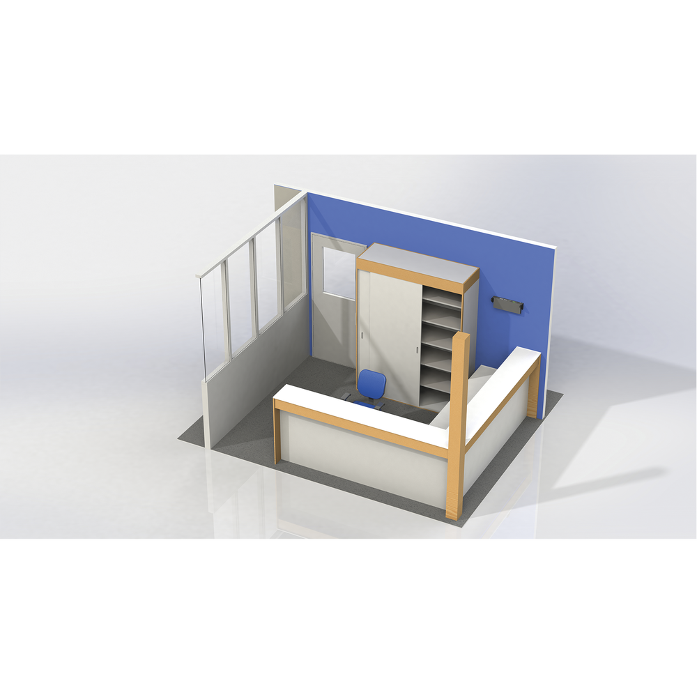 2-Unit 19" Open Rack for Small Spaces.