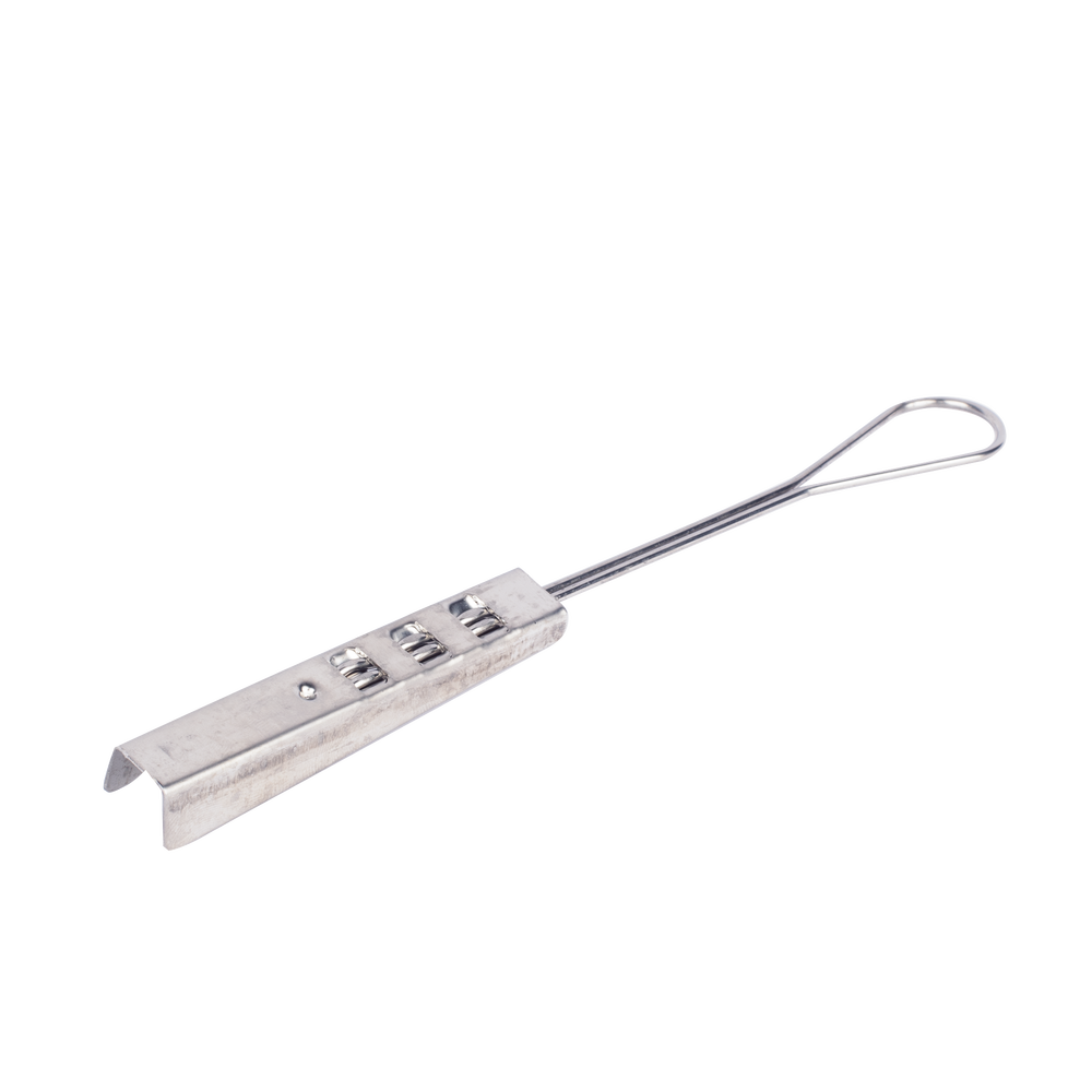 Staple Type Termination for Flat Drop Cable