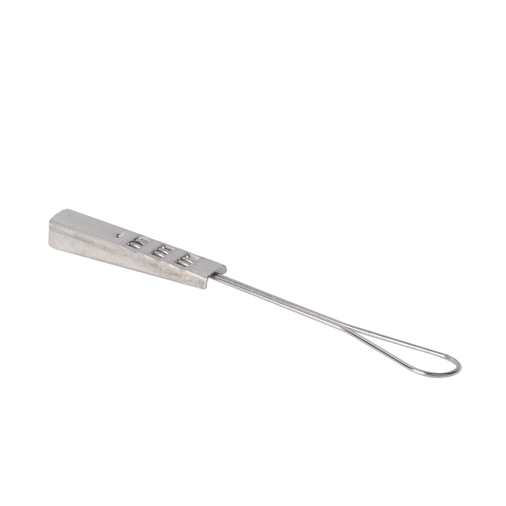 Staple Type Termination for Flat Drop Cable