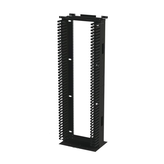 Rack de Acero de 7ft x 19in, 45UR con Organizadores Verticales Y Guía Superior para Cableado. 
