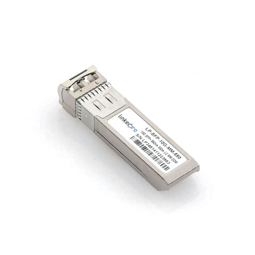 SFP+ (Mini-Gbic) Transceiver / Multimode / 10 Gbps Speed ​​/ Duplex LC Connectors / Up to 550 m Distance