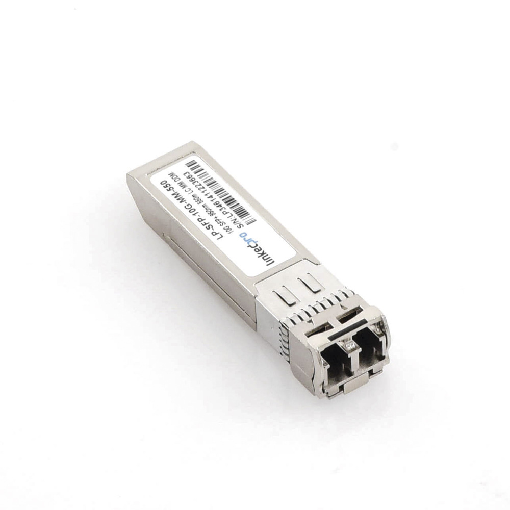 SFP+ (Mini-Gbic) Transceiver / Multimode / 10 Gbps Speed ​​/ Duplex LC Connectors / Up to 550 m Distance