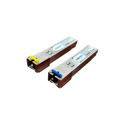 Transceptores Bidireccionales SFP (Mini-Gbic) / Monomodo / 1.25 Gbps de velocidad / Conector SC / Hasta 80 km de Distanc