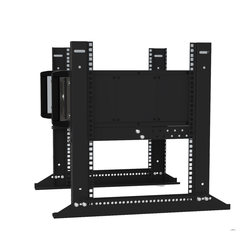 Set of 2 Rails for Supporting Heavy Equipment in 19" Racks, 60mm Deep.