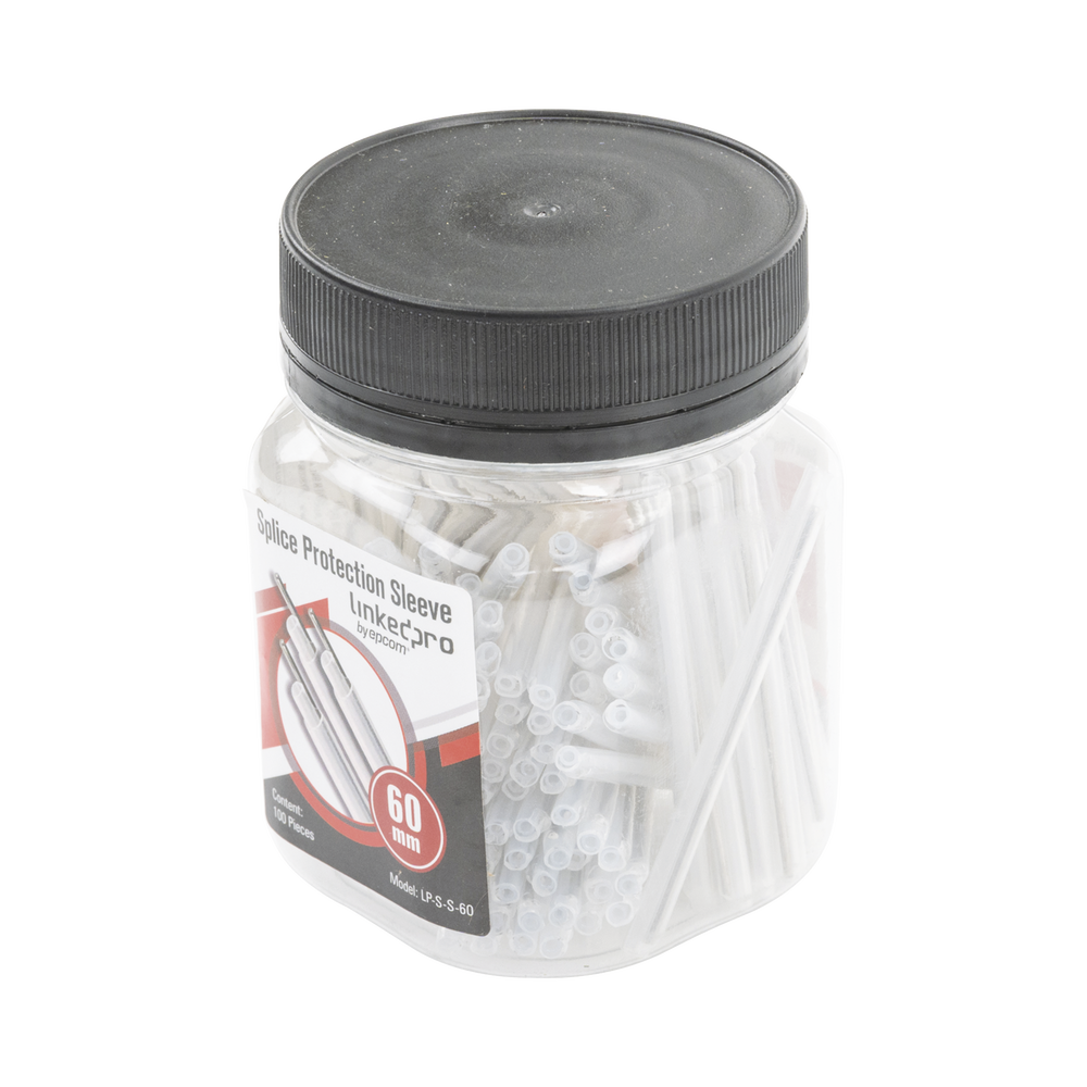 Bottle with 100 Sleeves for 60 mm fiber optic fusion
