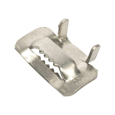 Hebilla para cinta bandit de Acero Inoxidable T, 1/2".