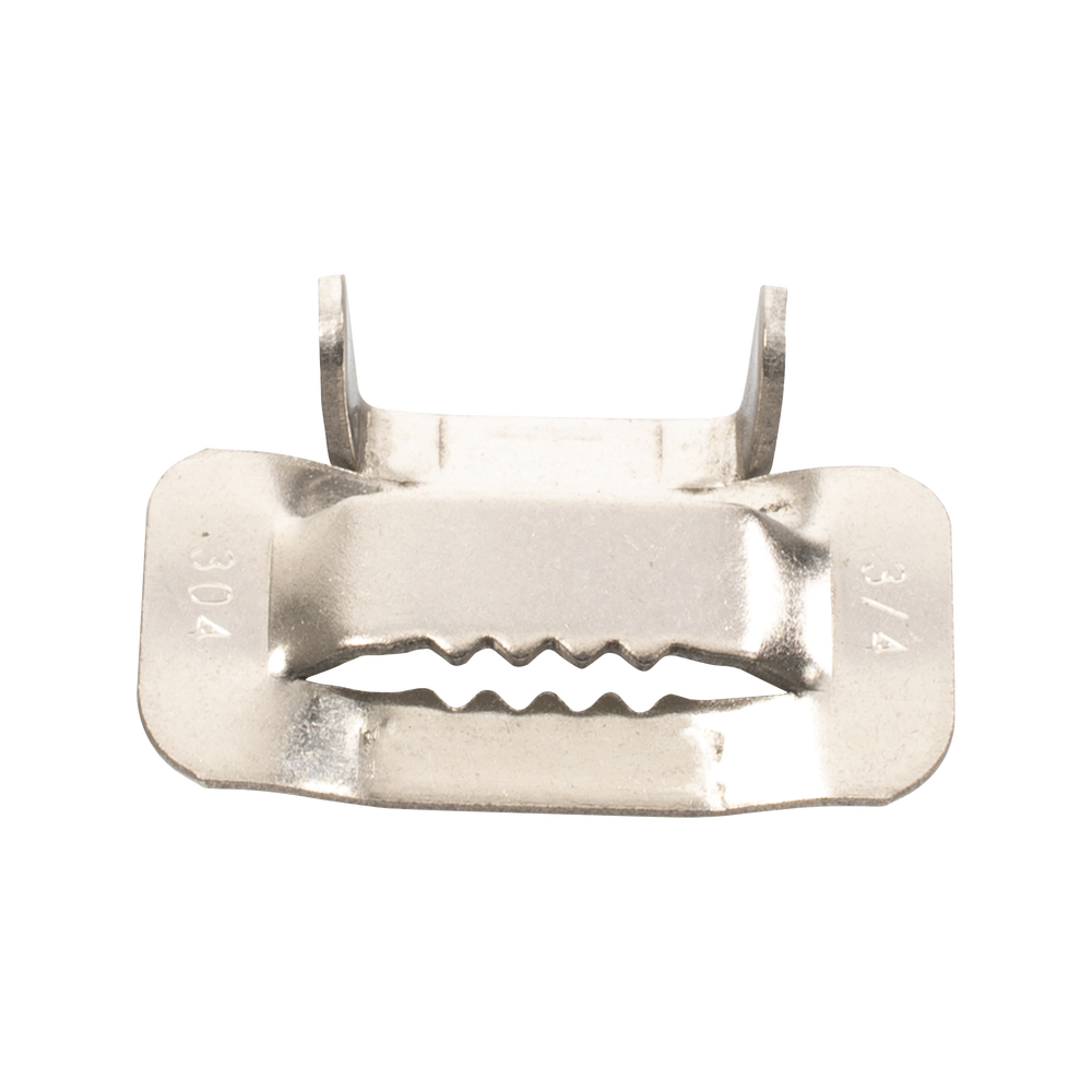 Stainless Steel T Buckle for Bandit Tape, 3/4", 100 Pieces