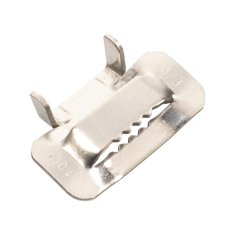 Stainless Steel T Buckle for Bandit Tape, 3/4", 100 Pieces