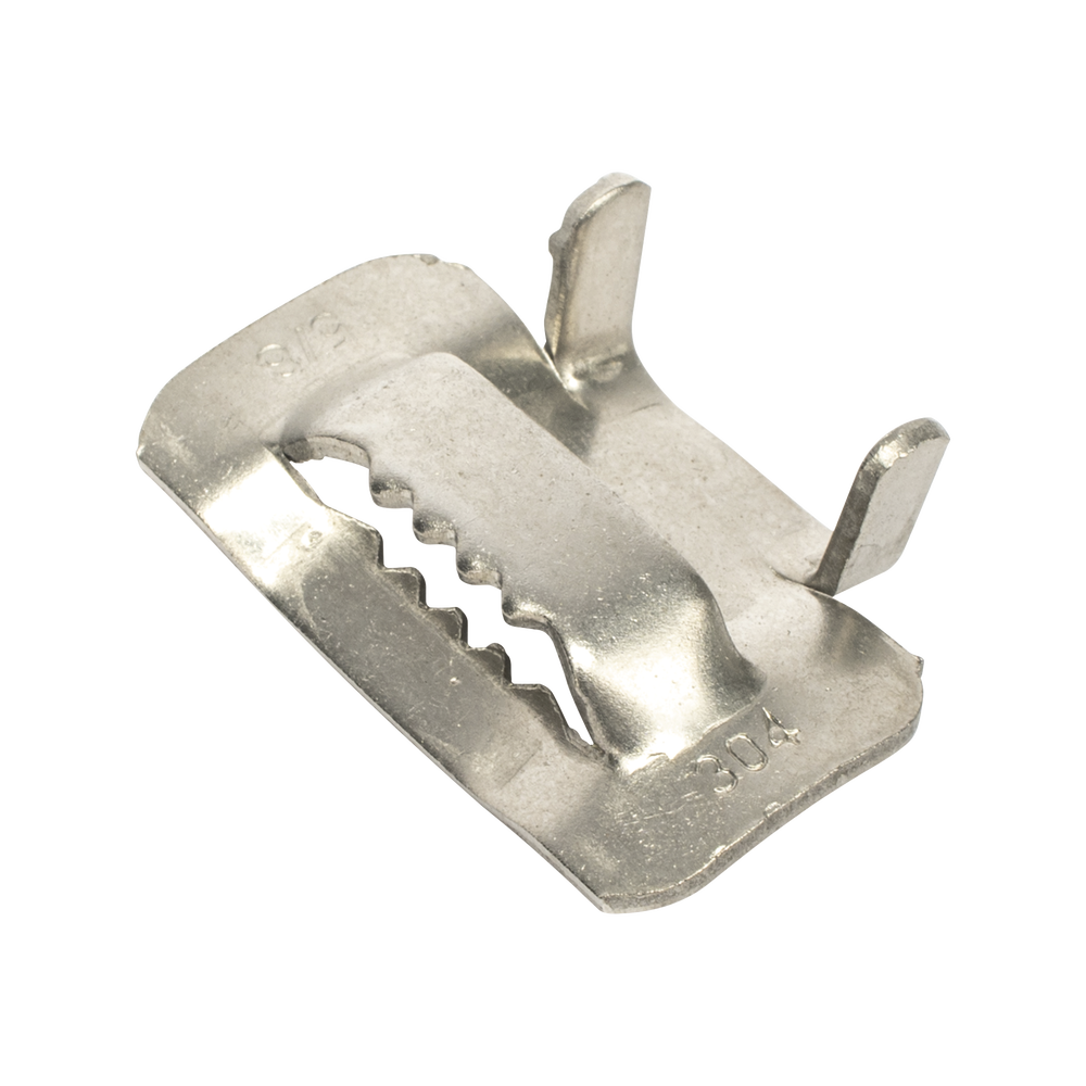 Hebilla para cinta bandit de Acero Inoxidable T, 5/8", 100 piezas
