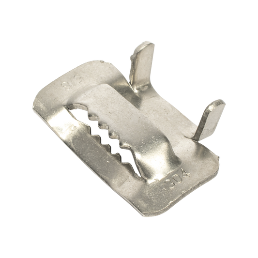 Hebilla para cinta bandit de Acero Inoxidable T, 5/8", 100 piezas