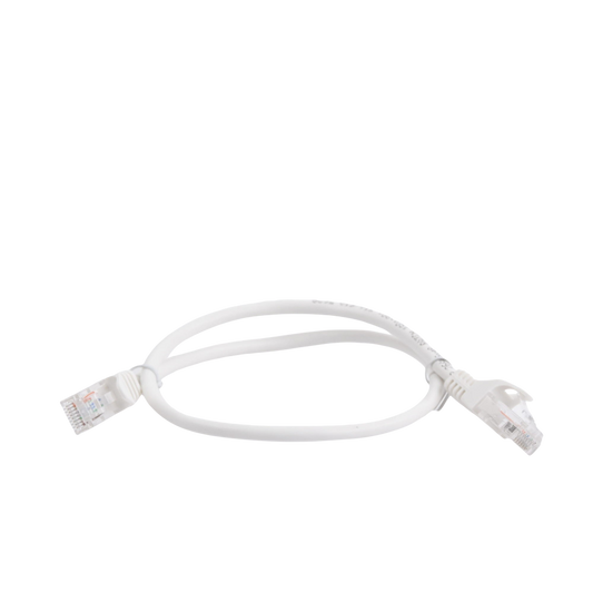 Cable de parcheo UTP Cat5e - 0.5 m - blanco