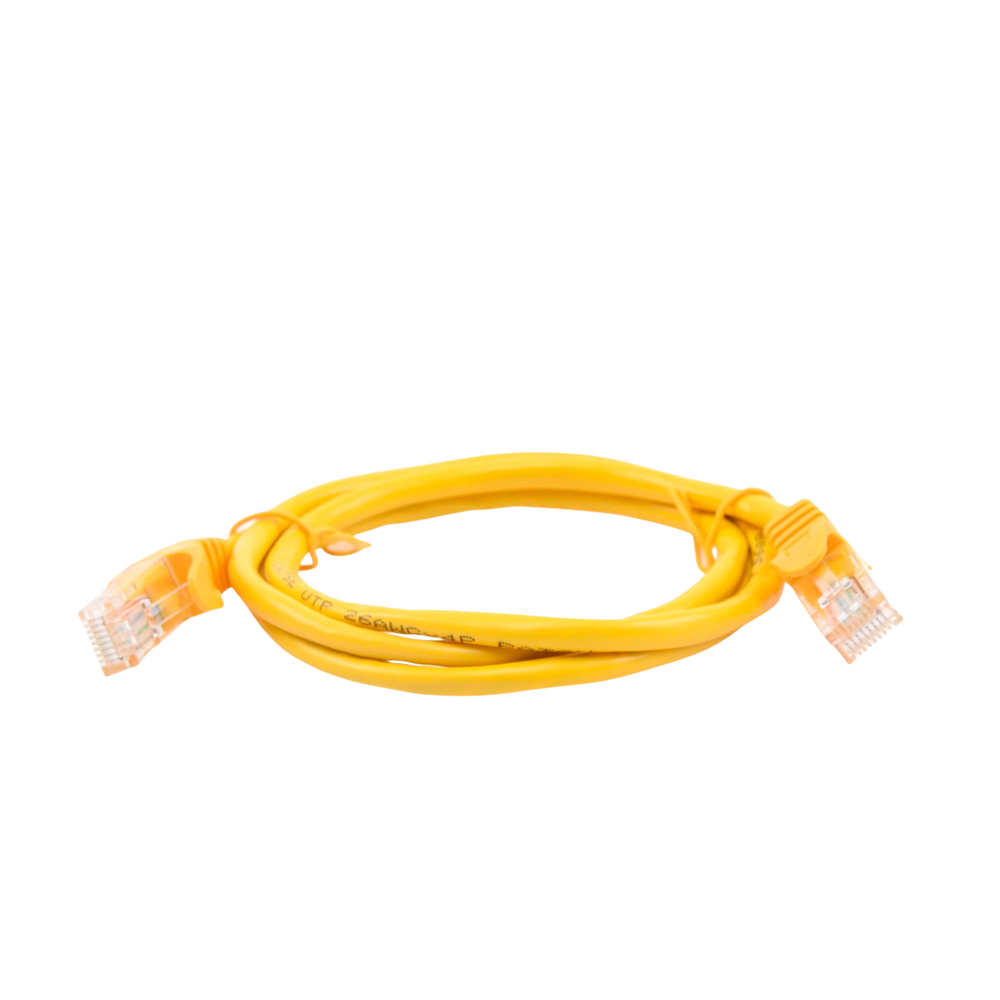 Cable de parcheo UTP Cat5e - 1 m - amarillo