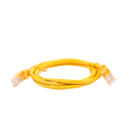 Cable de parcheo UTP Cat5e - 1 m - amarillo